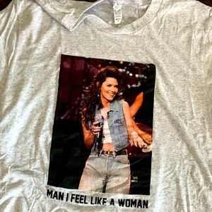 Shania Twain man I feel like a woman tee